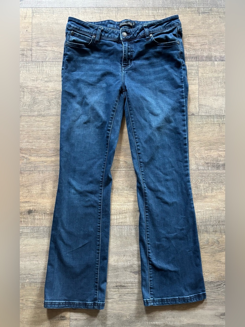 PrAna women’s size 30 regular organic cotton blend dark wash denim bootcut jeans